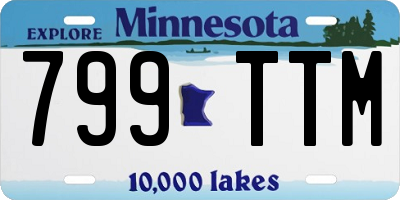 MN license plate 799TTM
