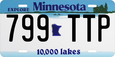 MN license plate 799TTP