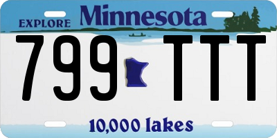 MN license plate 799TTT
