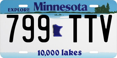 MN license plate 799TTV