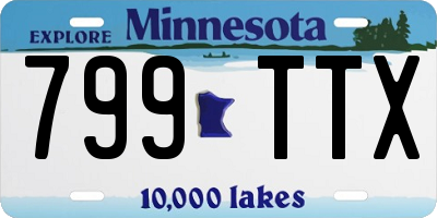 MN license plate 799TTX