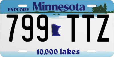 MN license plate 799TTZ
