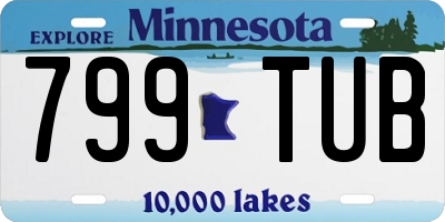 MN license plate 799TUB