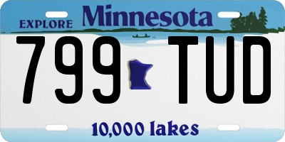 MN license plate 799TUD