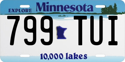 MN license plate 799TUI
