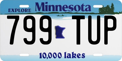 MN license plate 799TUP