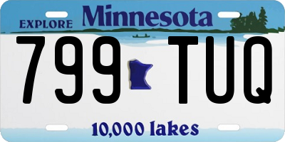 MN license plate 799TUQ