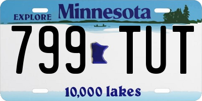 MN license plate 799TUT