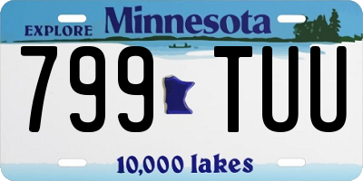MN license plate 799TUU