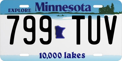 MN license plate 799TUV