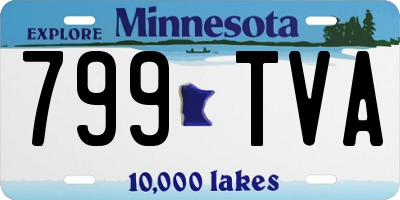 MN license plate 799TVA