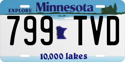 MN license plate 799TVD