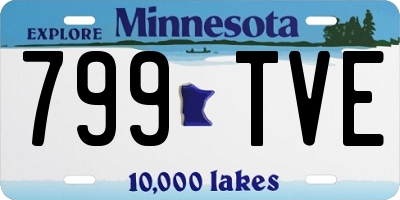 MN license plate 799TVE