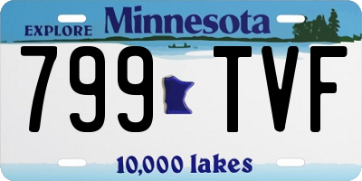 MN license plate 799TVF