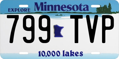 MN license plate 799TVP