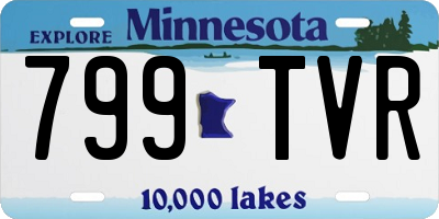 MN license plate 799TVR