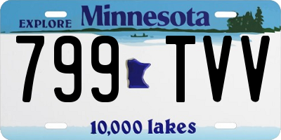 MN license plate 799TVV