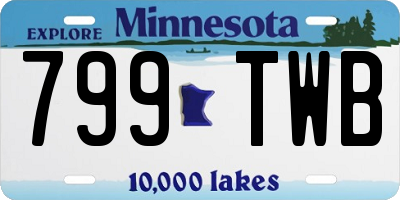 MN license plate 799TWB