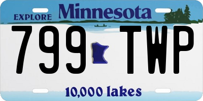 MN license plate 799TWP
