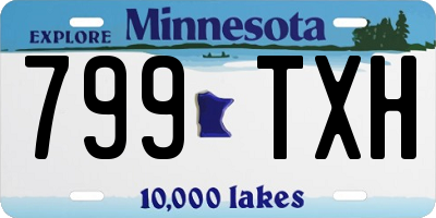 MN license plate 799TXH