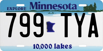 MN license plate 799TYA