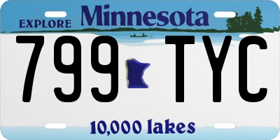 MN license plate 799TYC