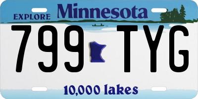 MN license plate 799TYG