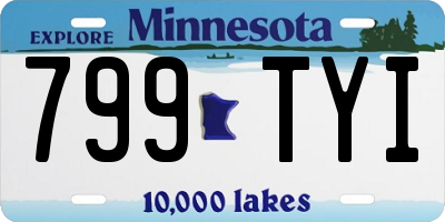 MN license plate 799TYI