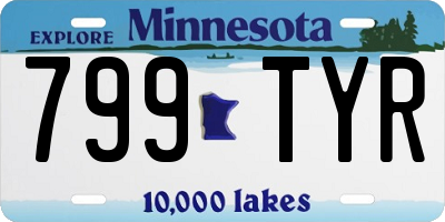 MN license plate 799TYR