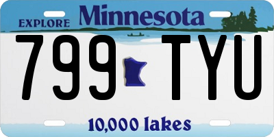 MN license plate 799TYU