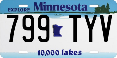 MN license plate 799TYV