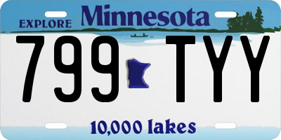 MN license plate 799TYY