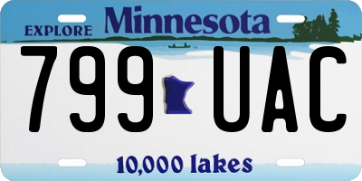 MN license plate 799UAC