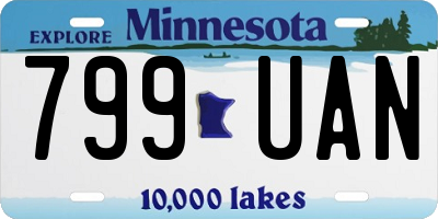 MN license plate 799UAN