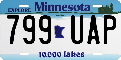 MN license plate 799UAP