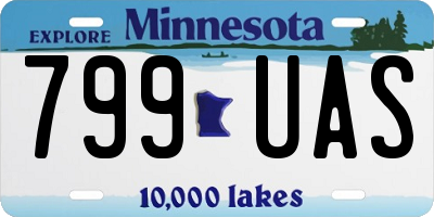 MN license plate 799UAS