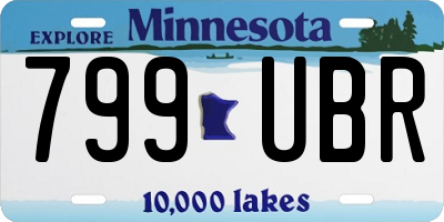 MN license plate 799UBR