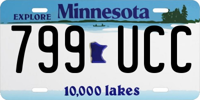 MN license plate 799UCC