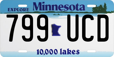 MN license plate 799UCD