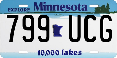 MN license plate 799UCG