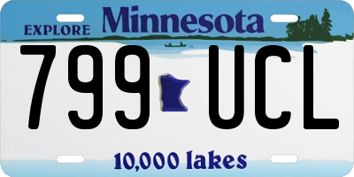 MN license plate 799UCL