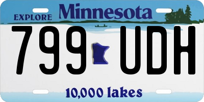 MN license plate 799UDH