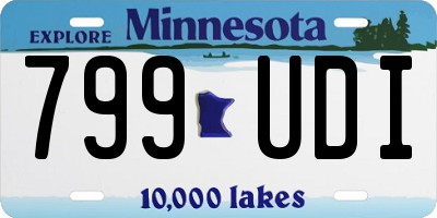 MN license plate 799UDI