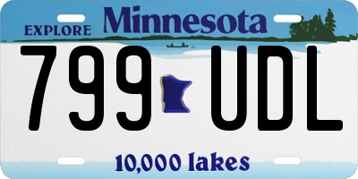 MN license plate 799UDL