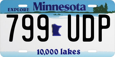 MN license plate 799UDP