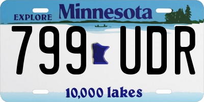 MN license plate 799UDR