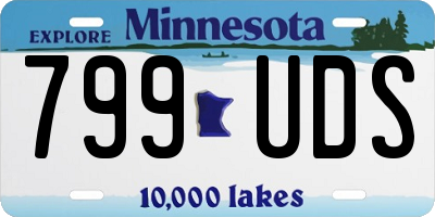 MN license plate 799UDS