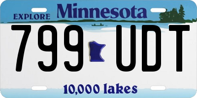 MN license plate 799UDT