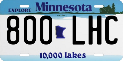 MN license plate 800LHC