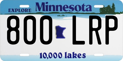 MN license plate 800LRP